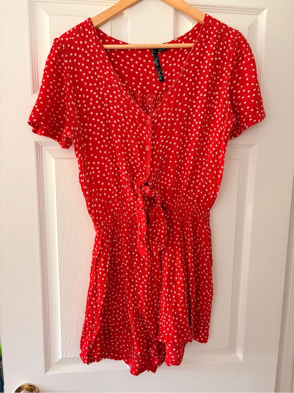 Polka dot romper